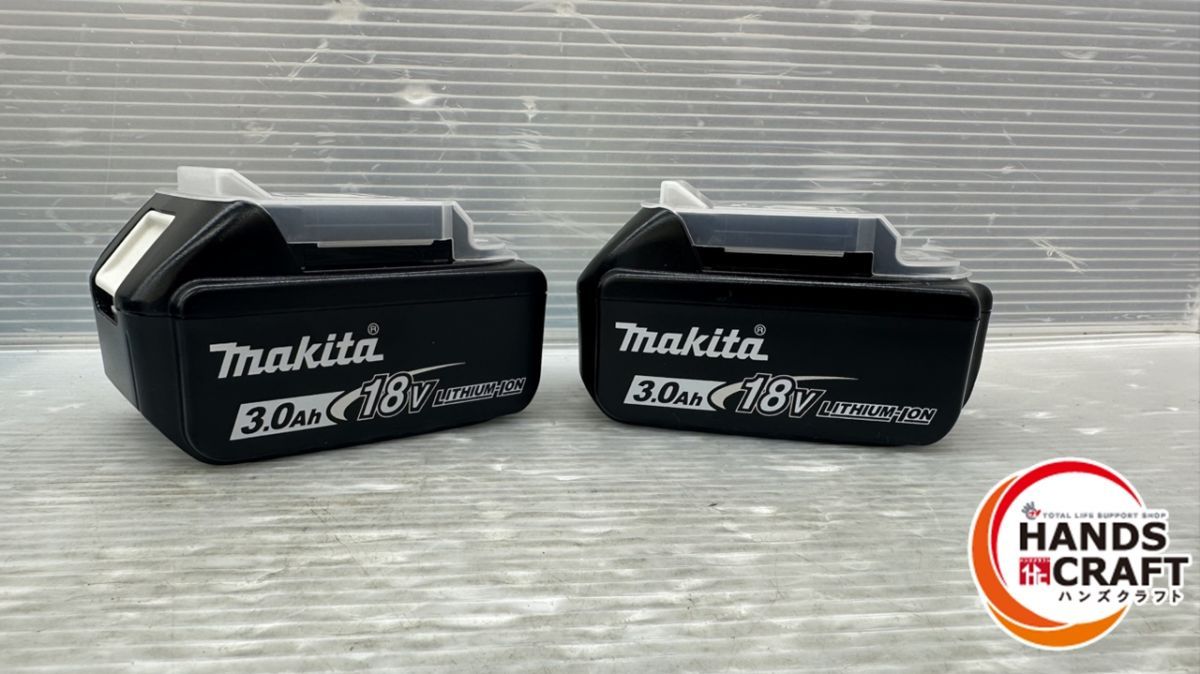 マキタ スライド式リチウムイオンバッテリ 2個セット BL1830B 18V 3.0Ah 純正品 セットバラシ品 新古品