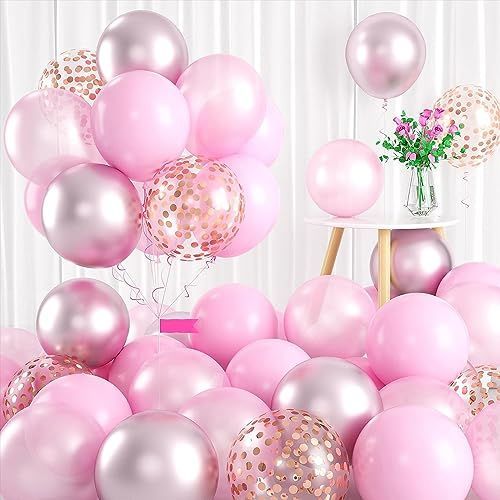 ピンク、ローズゴールド 風船 バルーン 30個 10インチ 誕生日