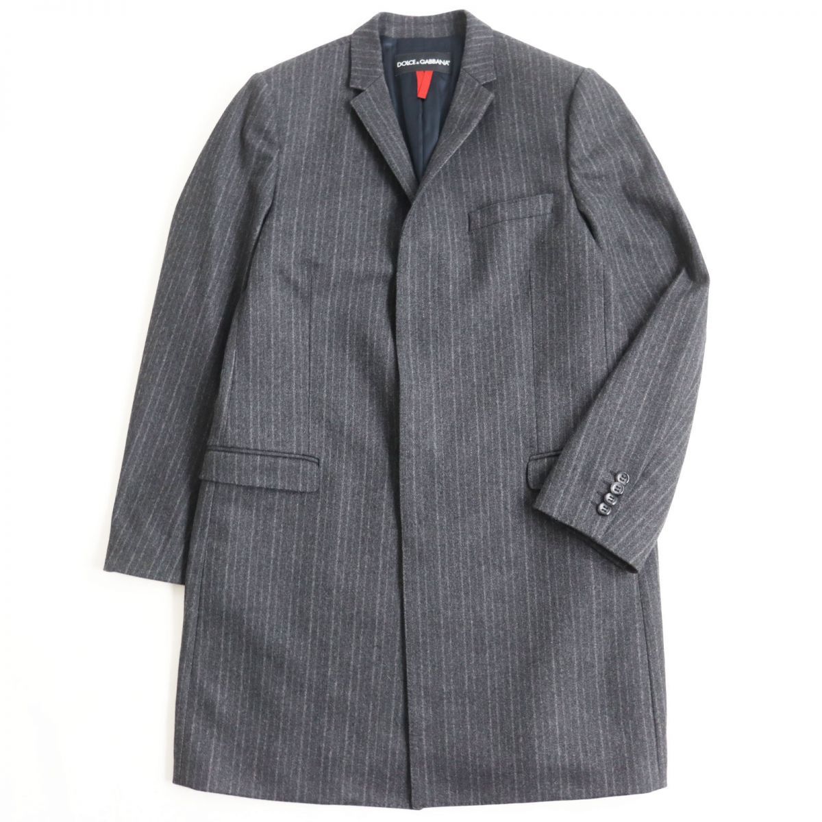 DOLCE&GABBANA ドルチェ&ガッバーナ 黒 チェスターコート 44