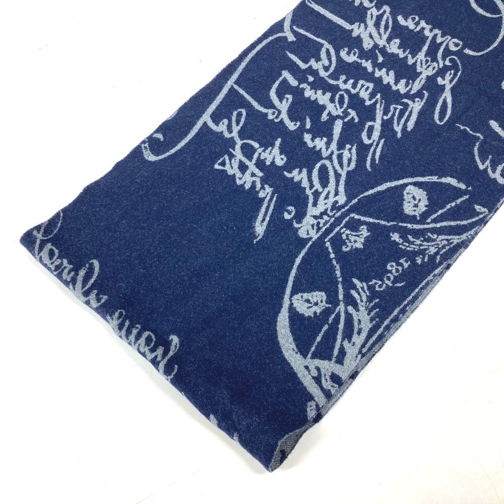 Berluti ベルルッティ マフラー ロゴ カリグラフィー ウール