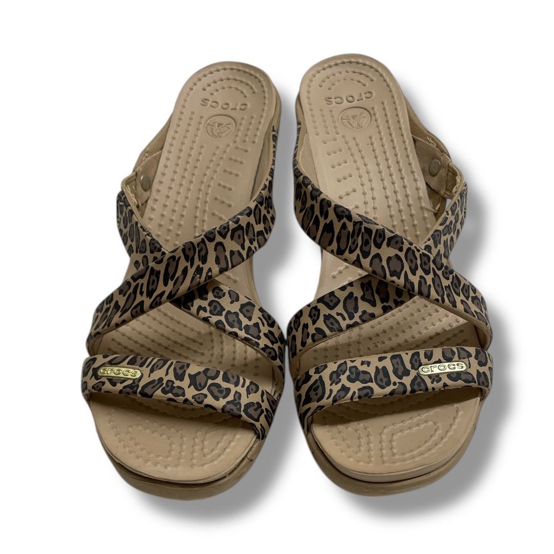 crocs クロックス cyprus4 サイプラス4 サンダル アニマル柄 ヒョウ柄