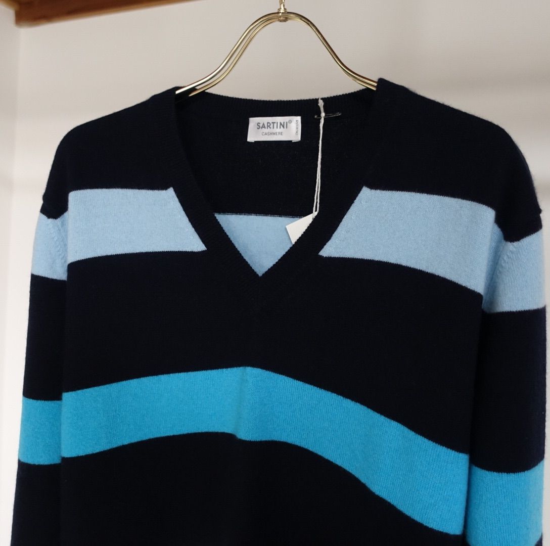 SARTINI サルティーニ カシミヤ100％ 長袖ニットセーター イタリア製 SARTINI サルティーニ カシミヤ100％ 長袖ニットセーター イタリア製
