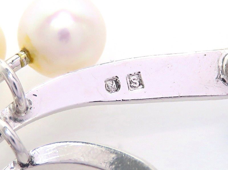 MIKIMOTO ミキモト パール ブローチ シルバー 5珠 あこや真珠 - KARUMA