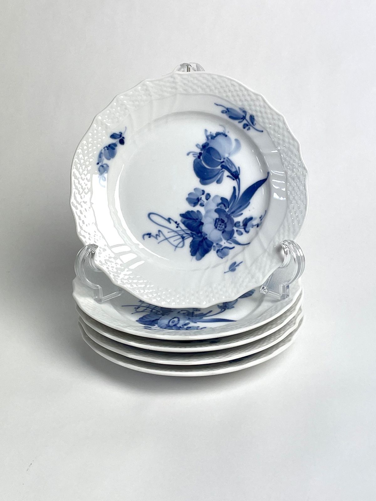 ロイヤルコペンハーゲン プレート皿 ブルーフラワー カーブx5枚