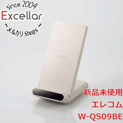 [bn:4] ELECOM　Qi規格対応ワイヤレス充電器 W-QS09BE　ベージュ