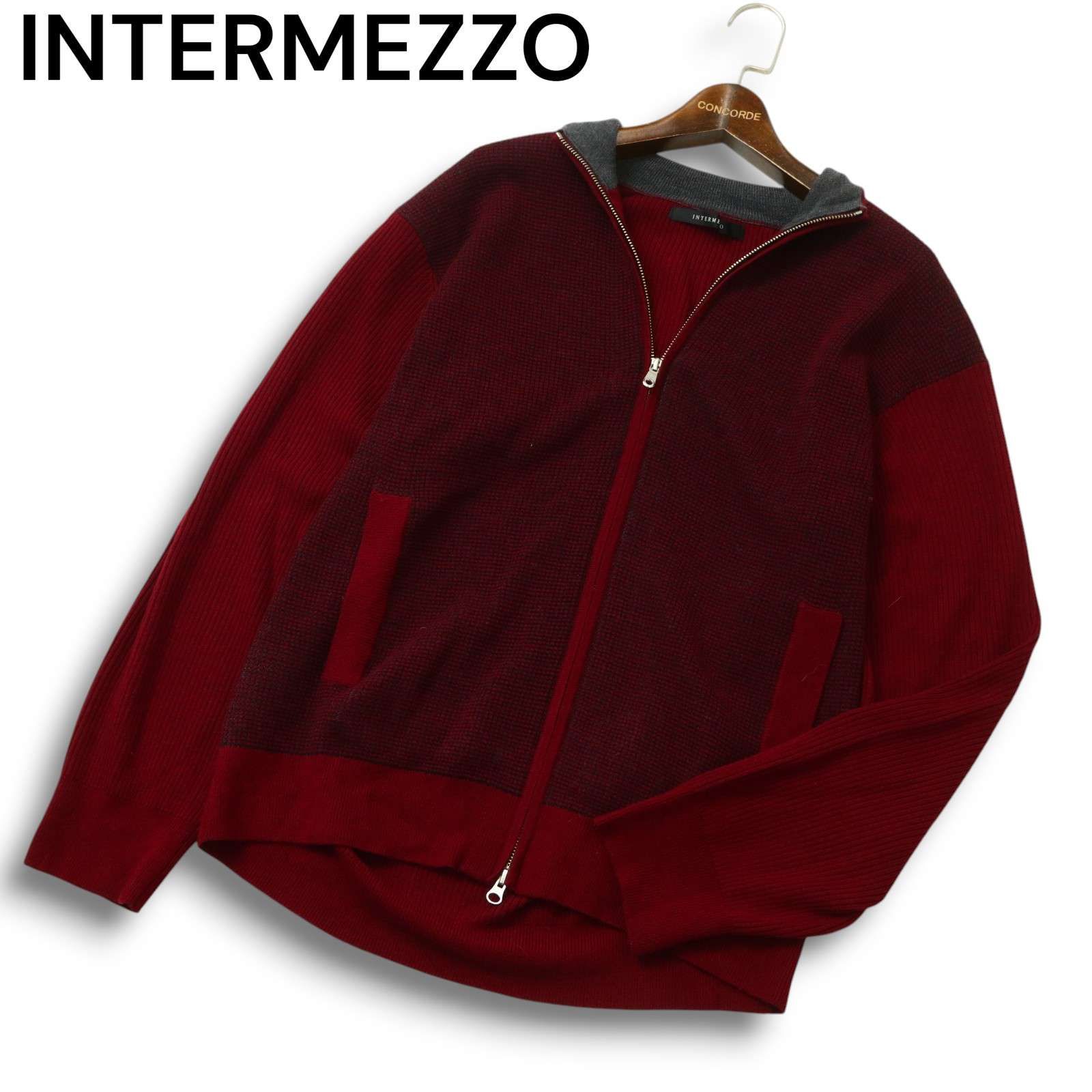 INTERMEZZO インターメッツォ レナウン 秋冬 ウール100％☆ ニット 