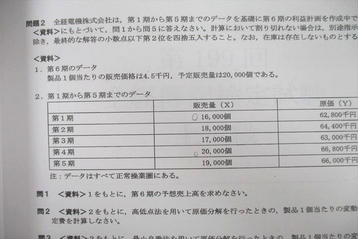 UV26-056 資格の大原 簿記検定 ALFA 2級 商業/工業簿記 答練期問題集