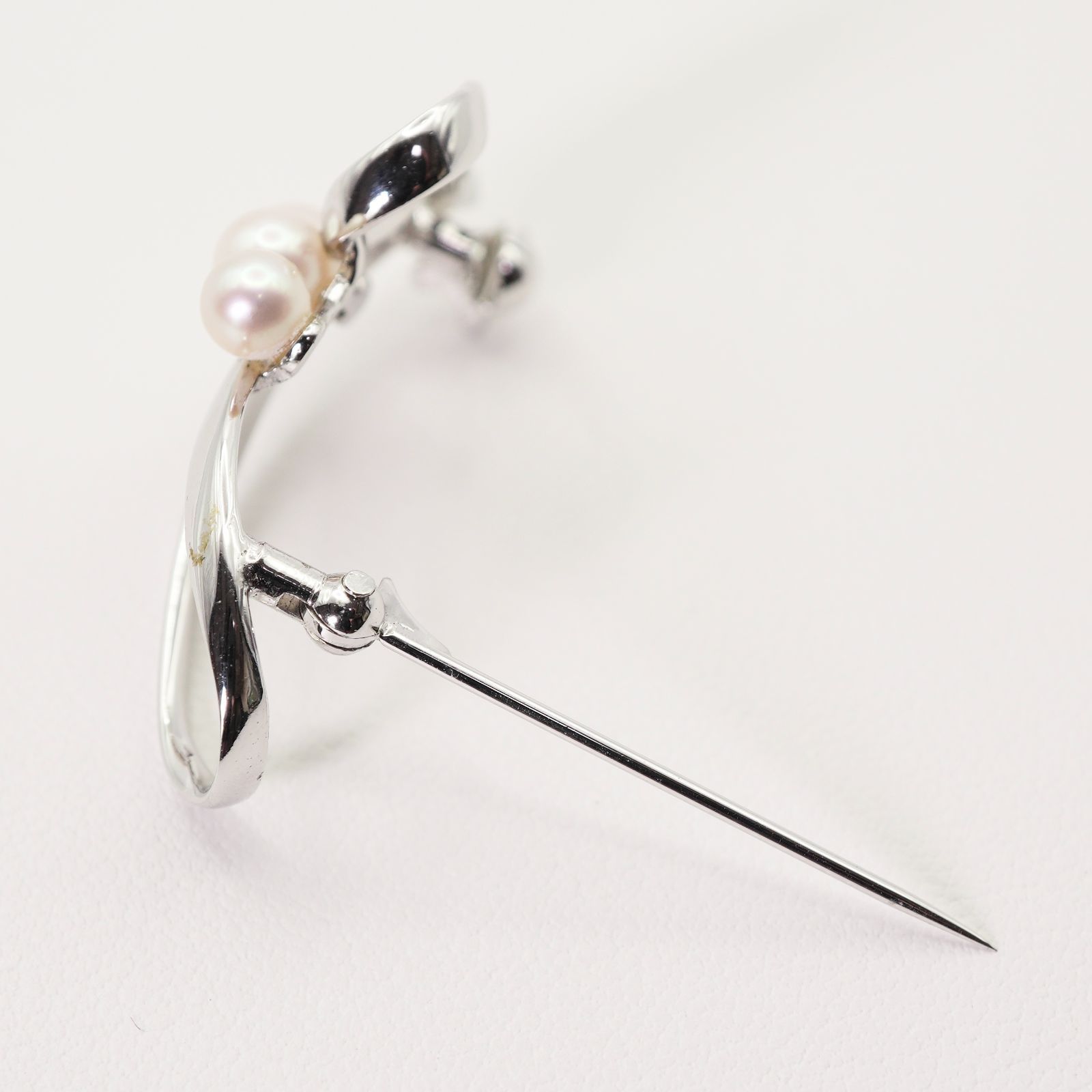 美品 ミキモト ハート 3P パール ブローチ シルバー/25-472S - メルカリ