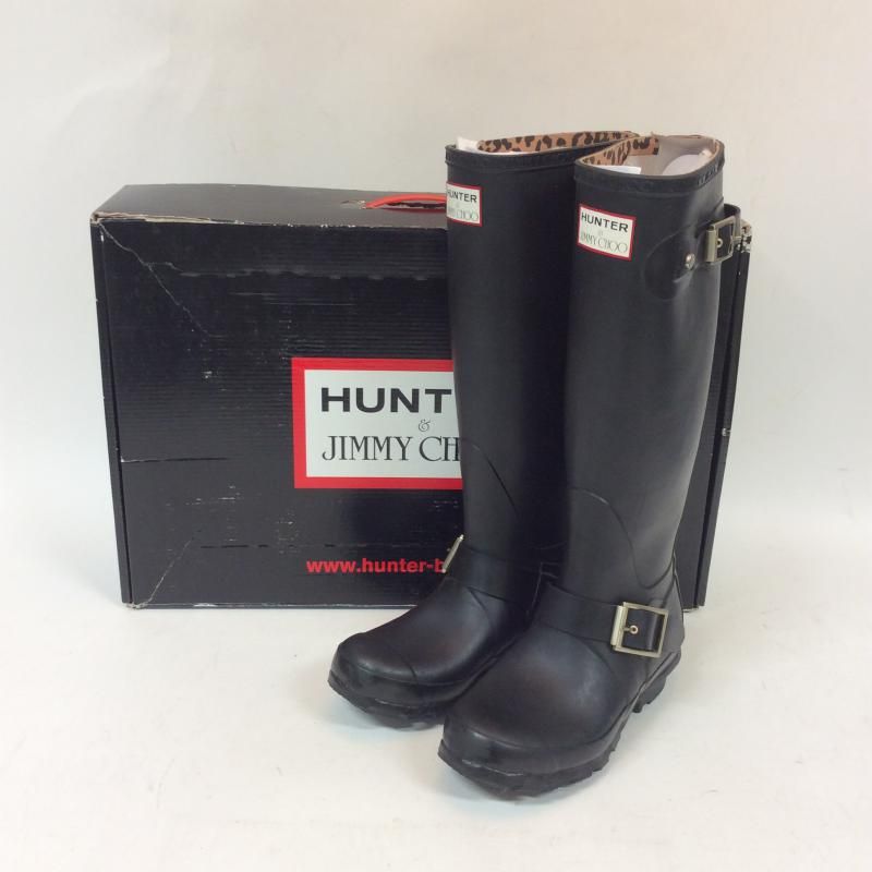 【日本未発売】HUNTER ハンター ジミーチュウ コラボ 長靴 レインシューズ 希少コラボ HUNTER/JIMMY CHOO ハンター/ジミーチュウ レイン