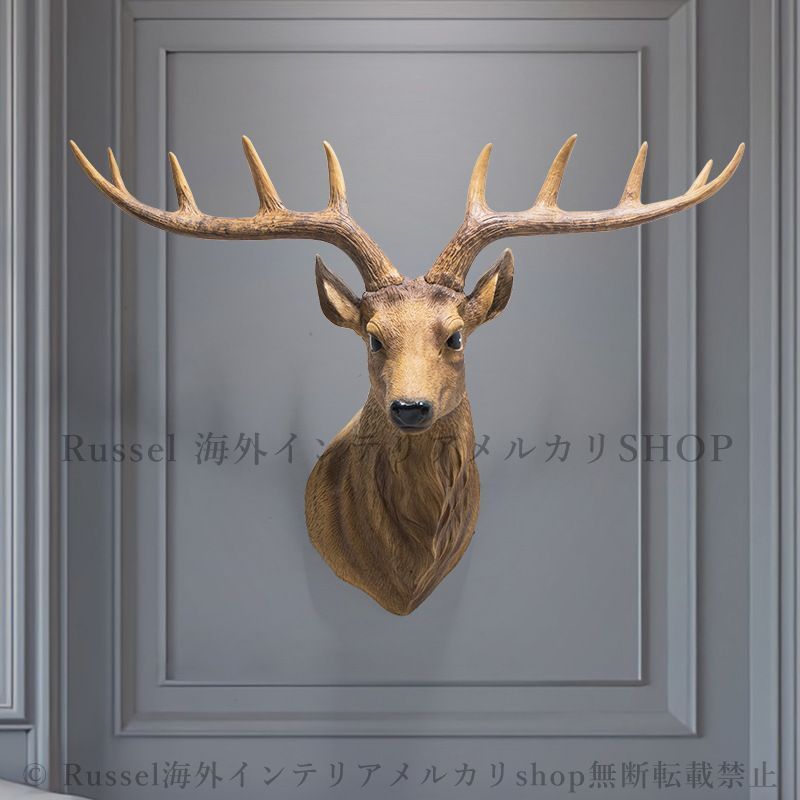 鹿の剥製 ハンティングトロフィー 壁掛け