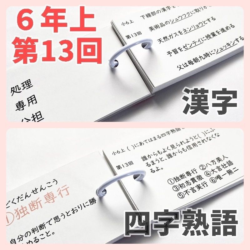 ☆中学受験国語【6K2】予習シリーズ漢字とことば6年上 第10～17