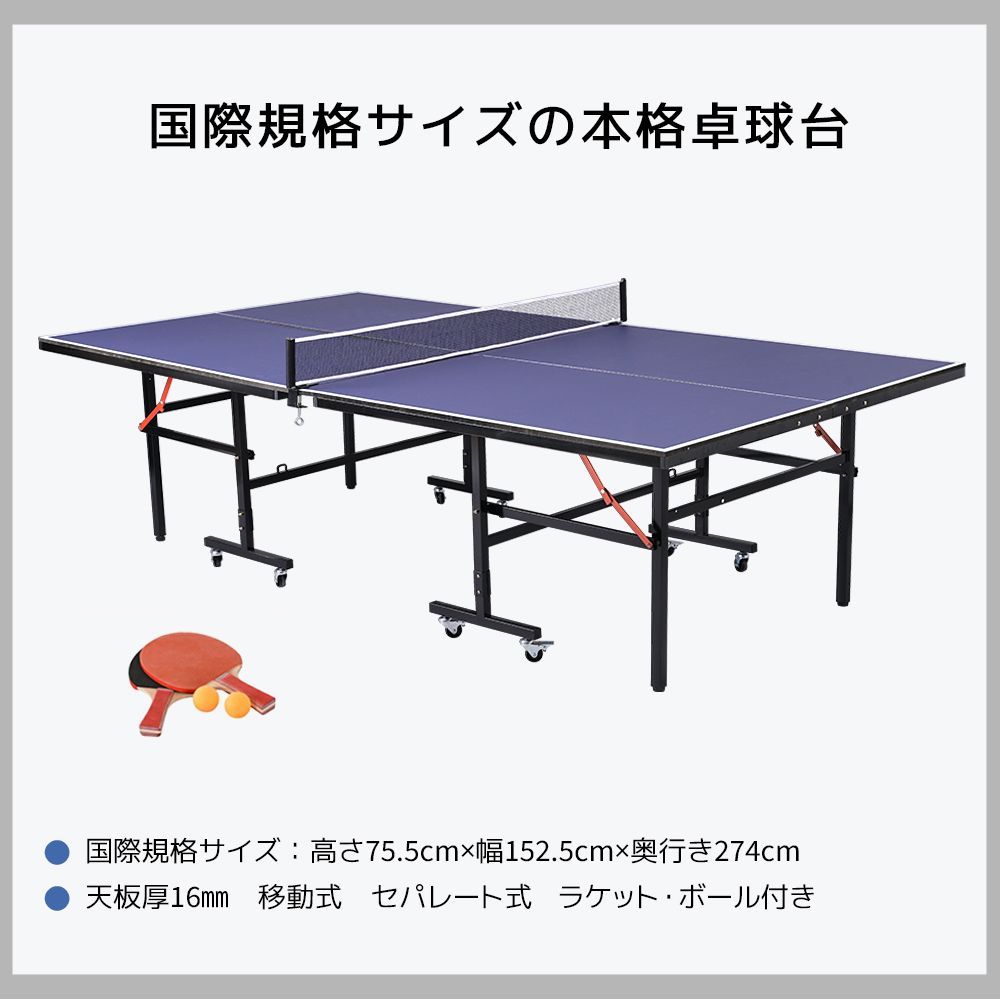 卓球台 XIOM（エクシオン） 卓球台 国際規格サイズ 内折れセパレート式卓球台