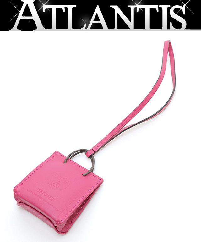 広尾店 エルメス HERMES サックオランジュ バッグチャーム アニョーミロ ローズメキシコ Y刻印 2020年製 16173
