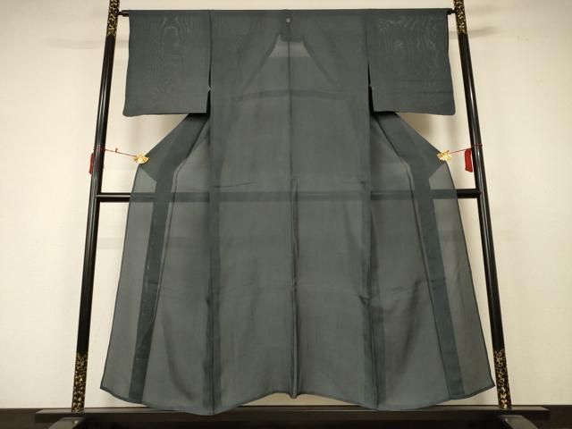 平和屋着物＊夏物 色無地 絽 仙斎茶色 正絹 AABC6919jd