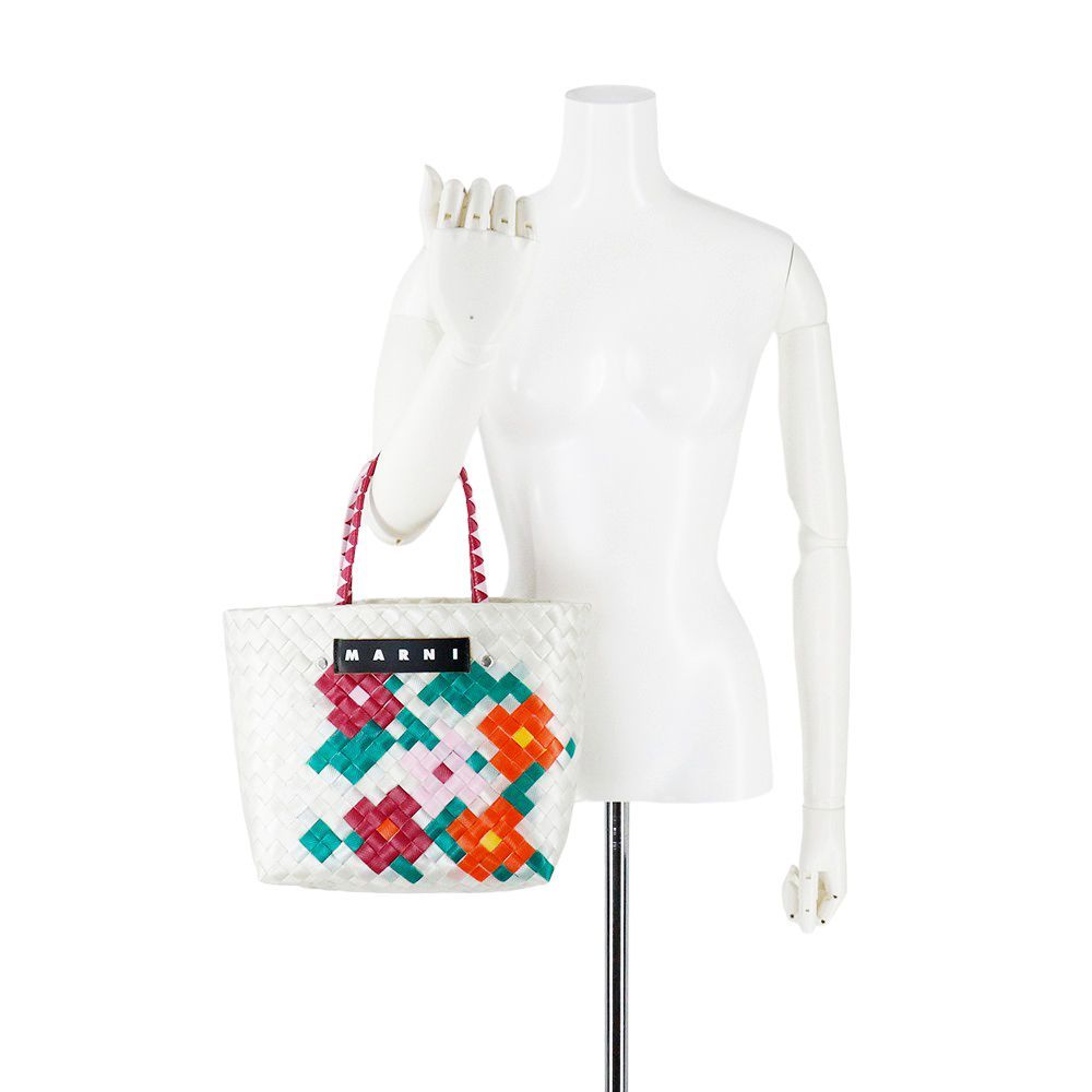 マルニ バッグ MARNI ボラバスケット フラワー柄 ピクニック