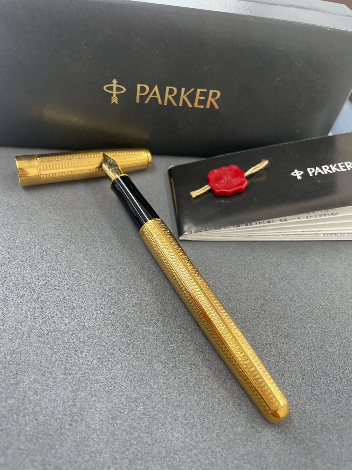 D アンティーク PARKER パーカー 万年筆 SONNET ソネット Q.11 18K 750 ゴールド 金