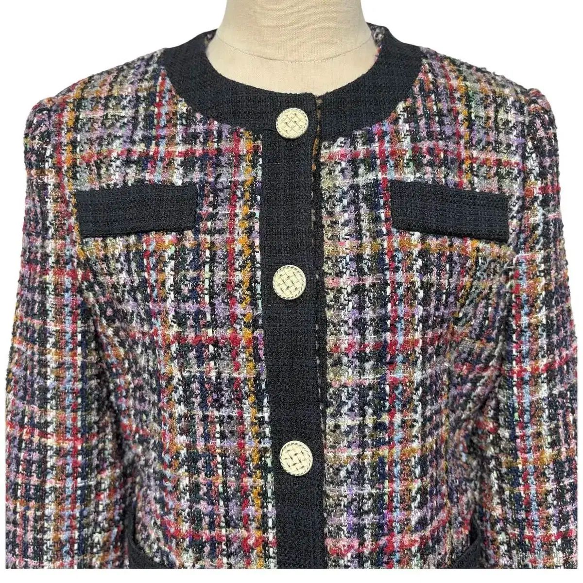 3630 マリマーケット ゴールド ジャケット ミニスカート セットアップ ツイードセット