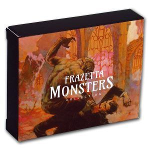 [保証書・カプセル付き] 2017年 (新品) ガーナ「フランク・フラゼッタ SF モンスター シリーズ 墓の向こうに」純銀 1オンス カラー プルーフ 銀貨 フランクミュラー FRANCK MULLER 1750S6 カサブランカ