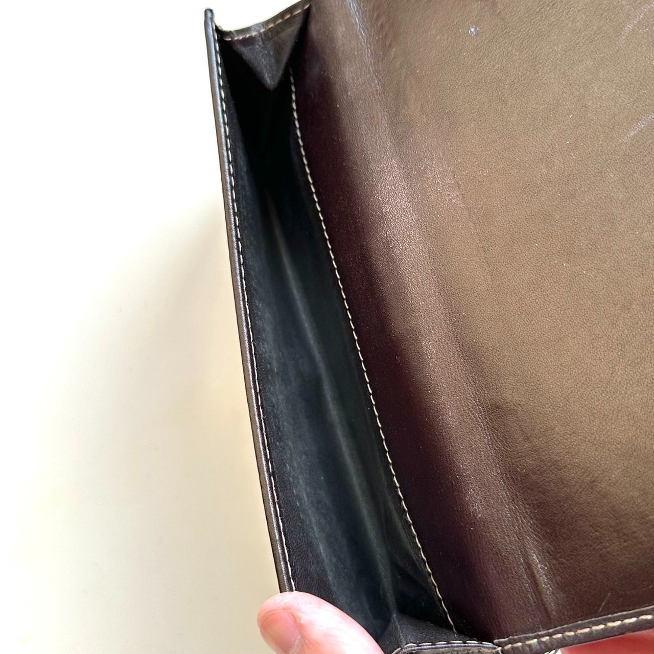 グッチ GUCCI 長財布 GGキャンバス シマ ダークブラウン - メルカリ