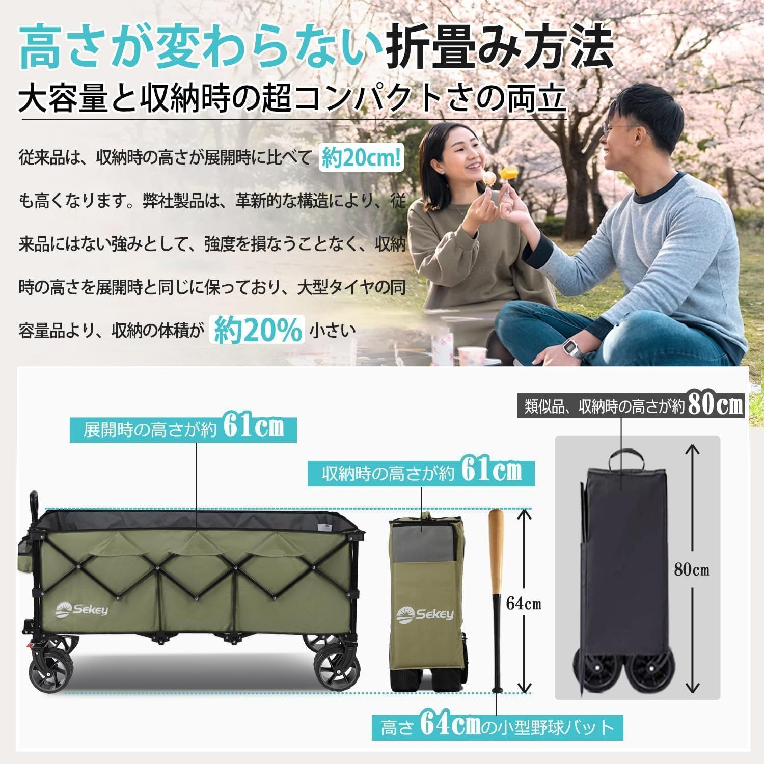 耐荷重200kg 荷室の長さ113cm