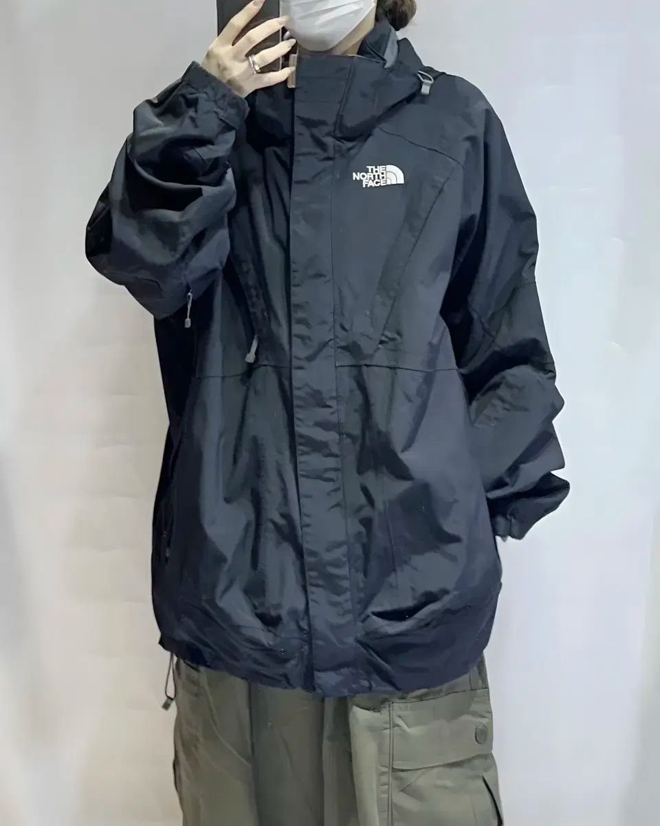 110 THE NORTH FACE ザ ノース フェイス ハイベント ブラック フード ウィンドブレーカー