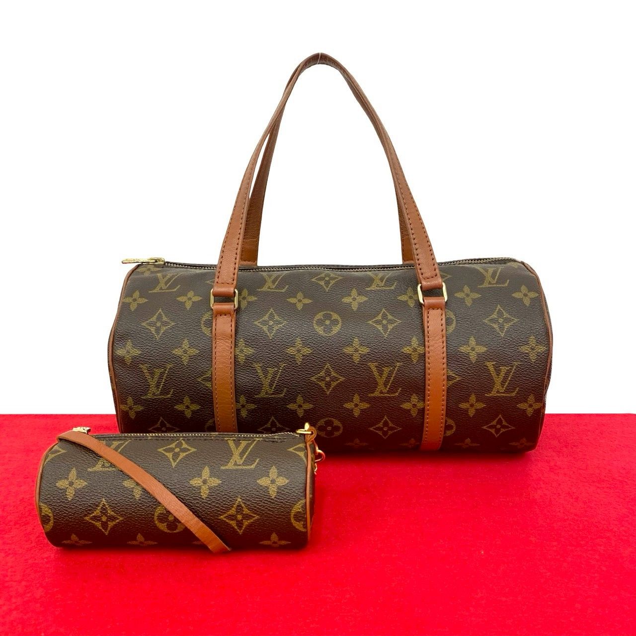 極 美品 LOUIS VUITTON ルイヴィトン パピヨン 30 モノグラム ロゴ 柄 