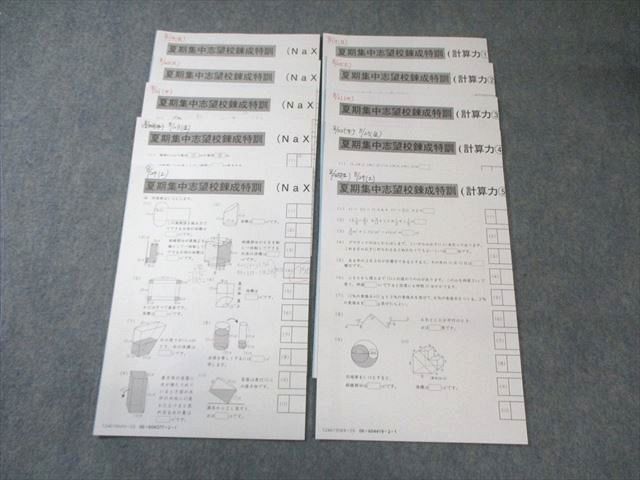 SAPIX サピックス 夏期集中志望校錬成特訓 算数 【計10回分 SAPIX サピックス 夏期集中志望校錬成特訓 算数 【計10回分