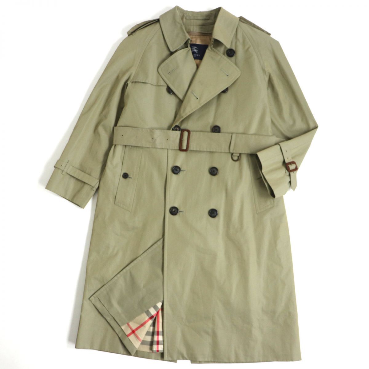 美品】BURBERRY LONDON トレンチコート カミシヤ混ライナー付-