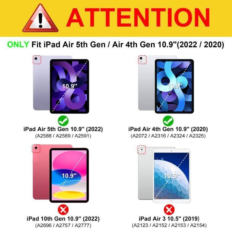 匿名配送】Zコンポジションブック Fintie (フィンティー) ハイブリッド スリムケース iPad Air 第5世代(2022) iPad  Air 第