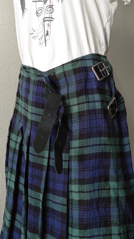 O’NEIL OF DUBLIN リネン チェック柄 ラップスカート サイズ10 GULLKHAN_COM