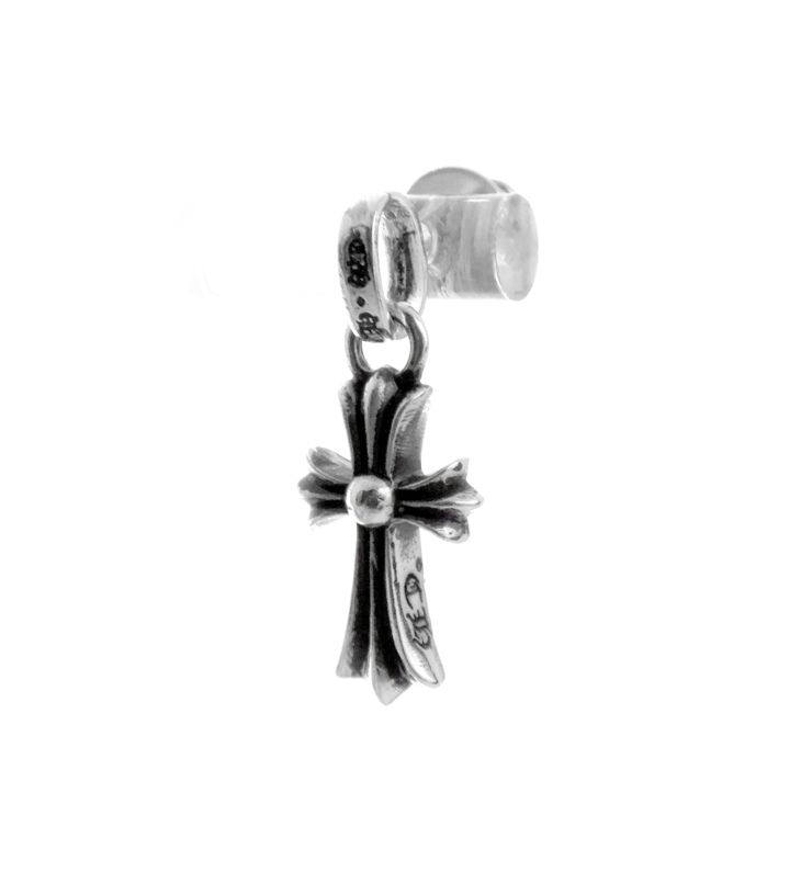 クロムハーツ CHROME HEARTS BBY FAT PPRCHN ベイビー ファット ドロップ シルバー ピアス w23555