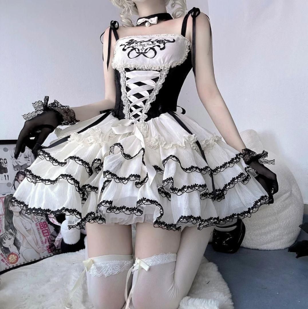 25年 lolita オリジナル 洋服 ロリータ ワンピース ドレス かわいい 撮影会 舞台 イベント PB-297