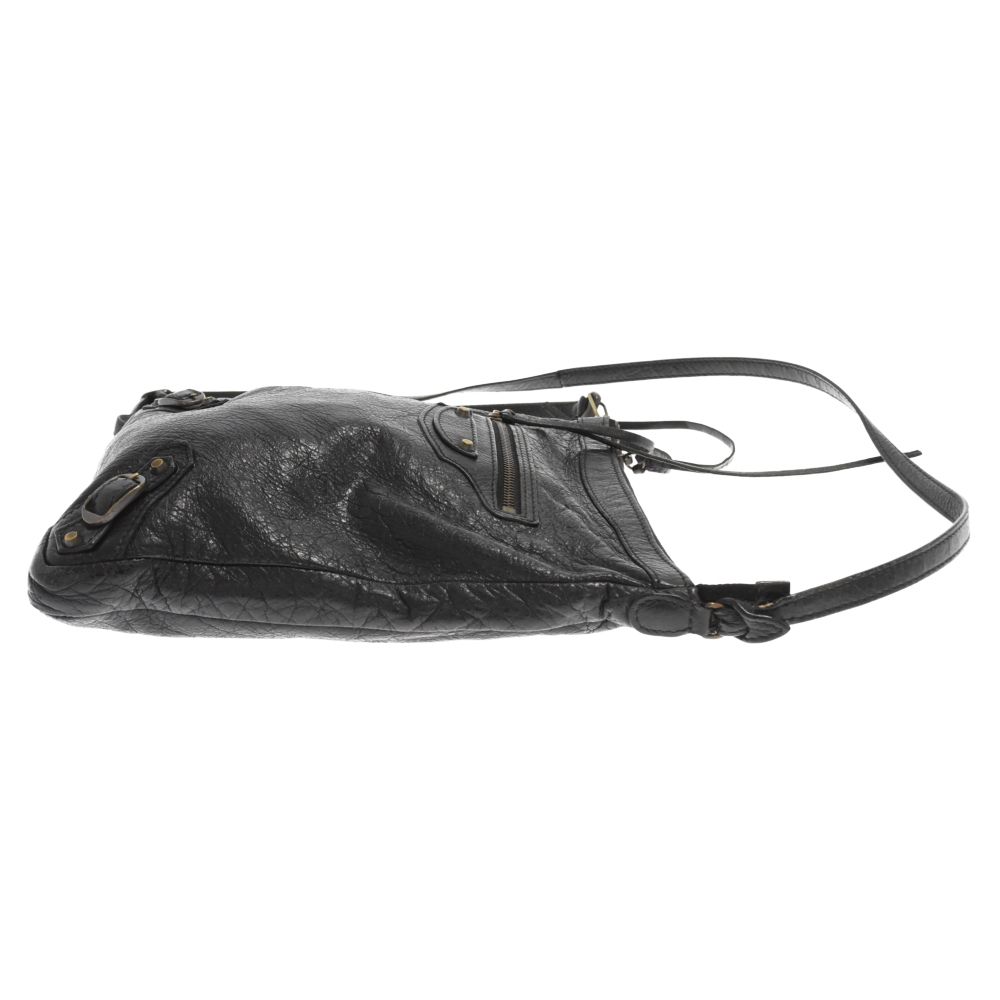 BALENCIAGA(バレンシアガ) ショルダーバッグ クラシックフラット 310250 黒 レザー BALENCIAGA (バレンシアガ) クラシックフラット ショルダーバッグ