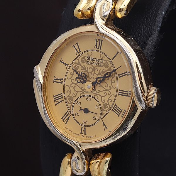 稼働 良品 セイコー 1428-5120 300275 QZ GP ローマ文字