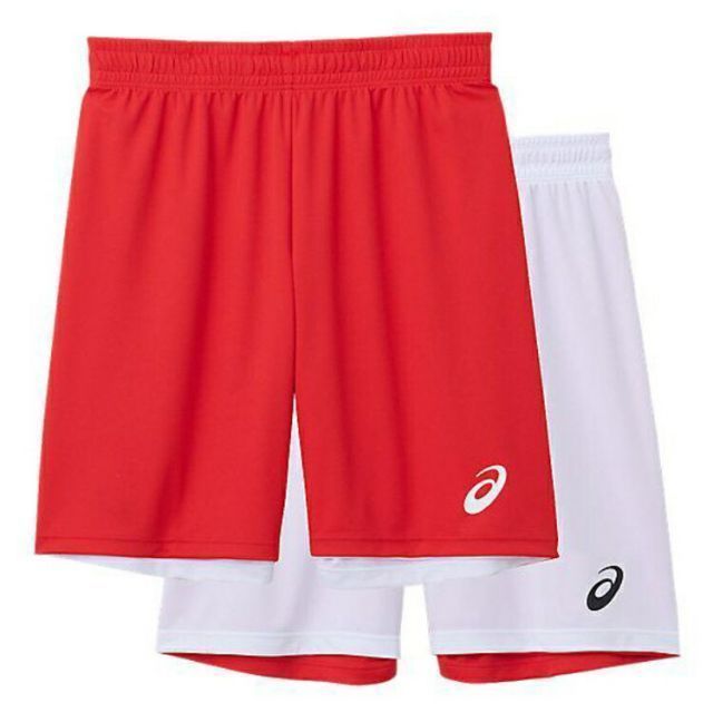 asics アシックス REVERSIBLESHORTS クラシックレッド 160 2063A205 600 | スポーツ スポーツウェア バスケットボール リバーシブルパンツ ゲームパンツ 半ズボン ハーフパンツ 吸汗速乾 ユニセックス 