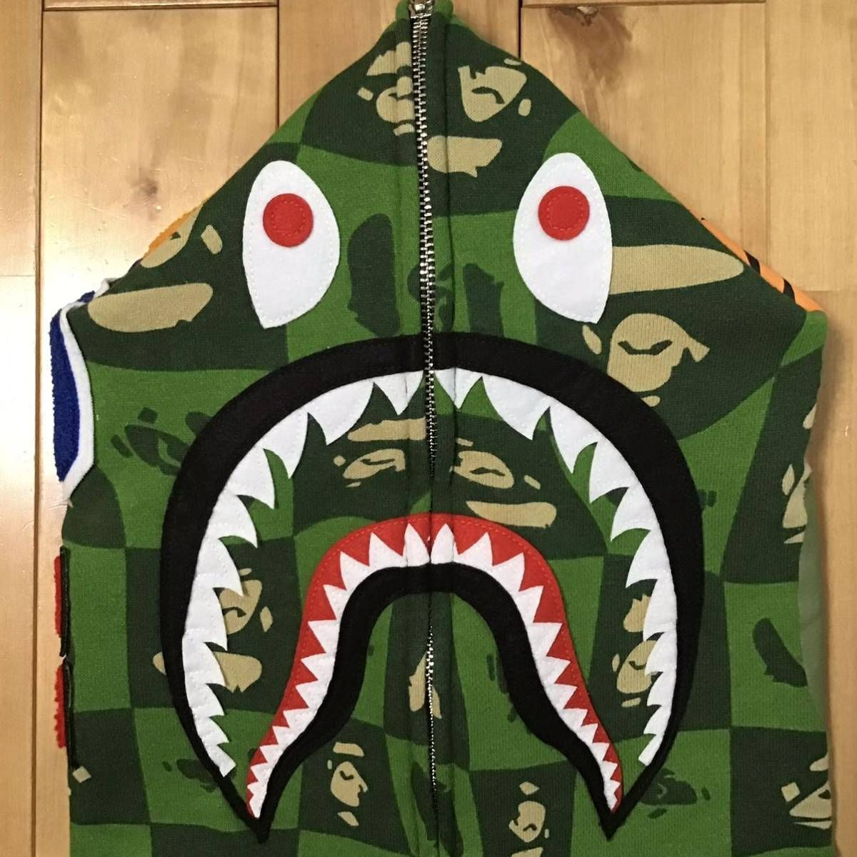 BAPE FACE LOGO シャーク パーカー Lサイズ a bathing ape shark full