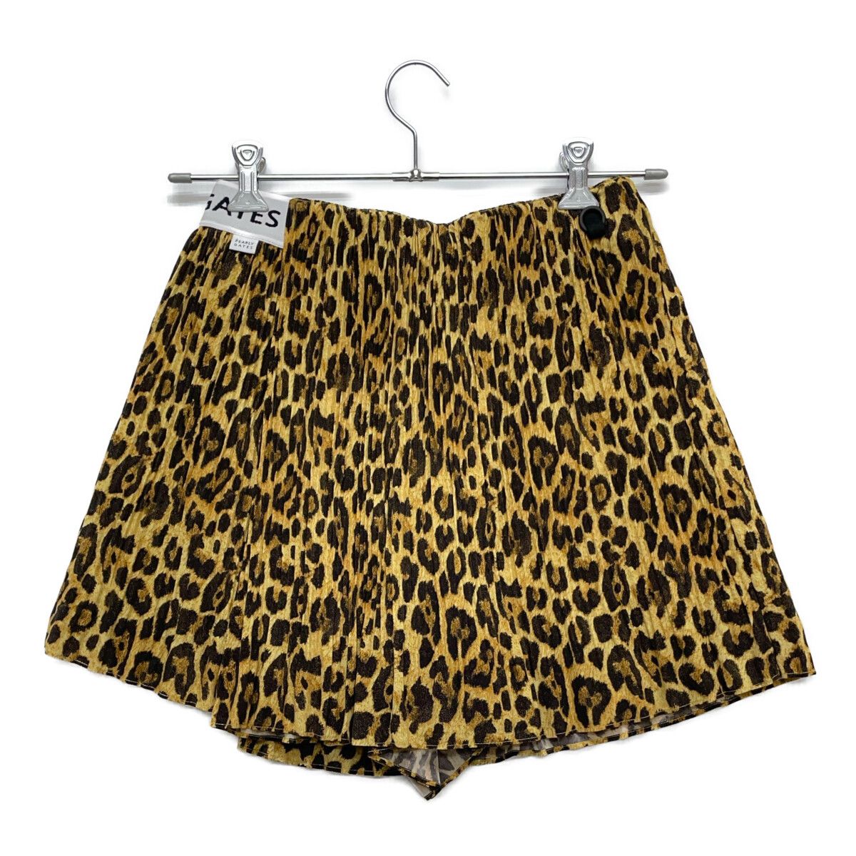 【超美品】PEARLY GATES ヒョウ柄 プリーツ スカート キュロット 中古 レディース パーリーゲイツ PEARLY GATES スカート 1(M) 茶
