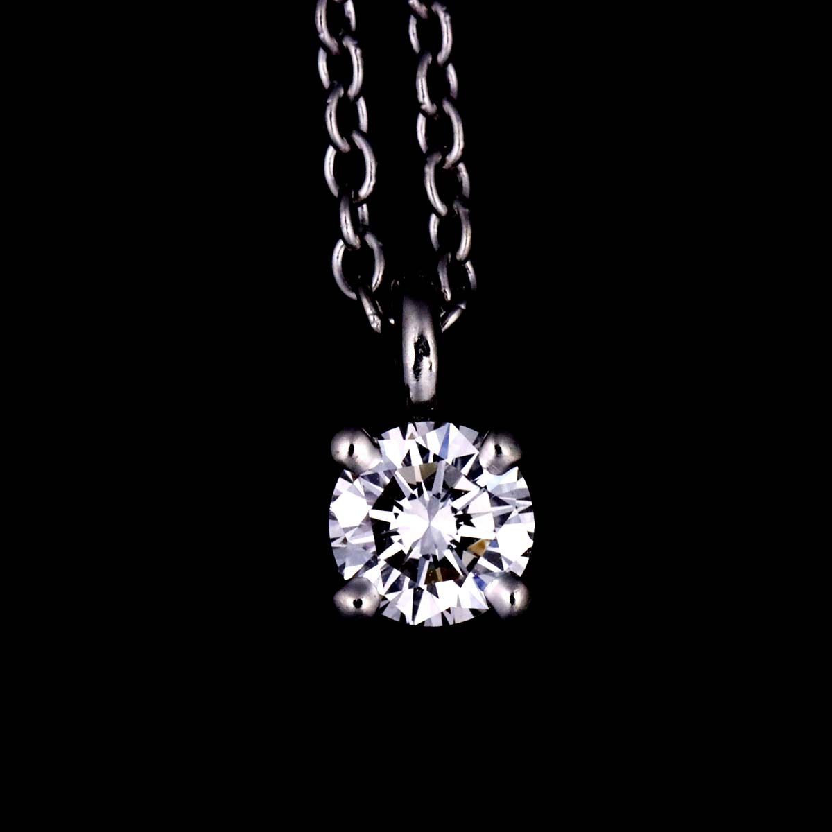ティファニー TIFFANY&CO. ソリティア ダイヤ ネックレス 40cm