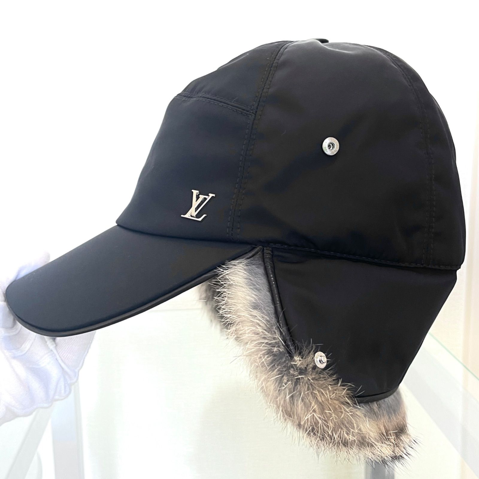 Louis Vuitton Fur-Trimmed Wilderness Chapka - Black Hats