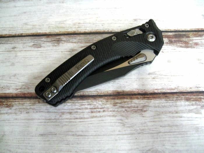 マイクロテック 137 RL-1 FLGTBK アンフィビアン RAMロック G-10 ブラック ツートーン M 390 折りたたみナイフ RAM-LOK Black STD Green Microtech Knives ナイトビジョンゴーグル その他 