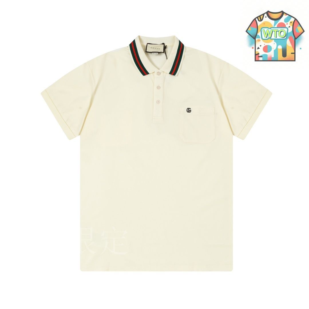 GUCCI 刺繍ポロシャツ ホワイト 24025 美品 GUCCI EQUESTRIAN グッチ シェリーライン ポーター