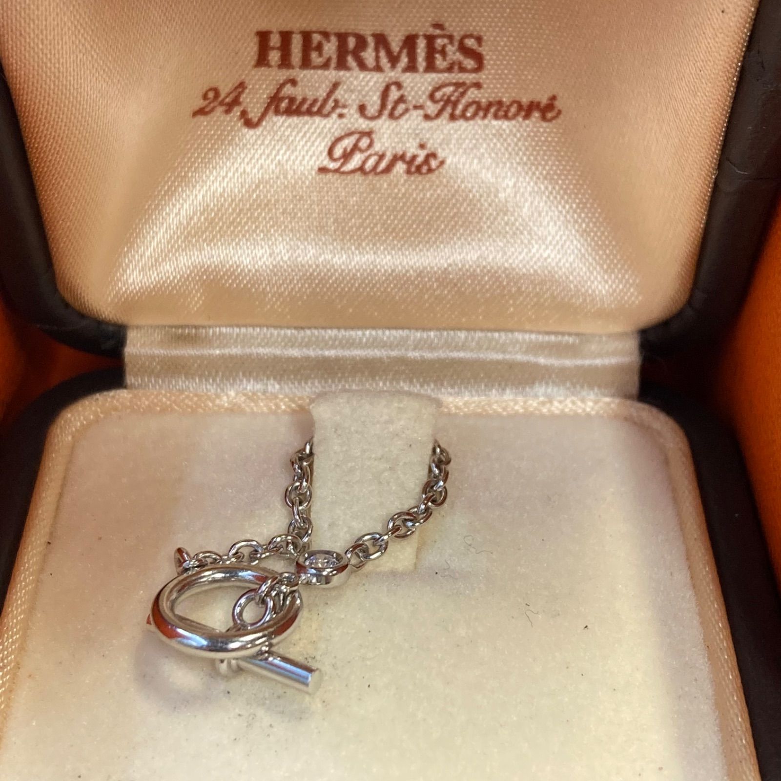 エルメス K18 ダイヤモンド シェーヌダンクルチェーン リング - メルカリ 