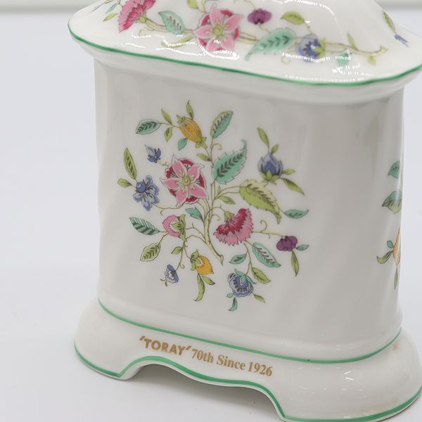MINTON の置時計 箱付き MINTON -ボーンチャイナ製 置時計 化粧箱付