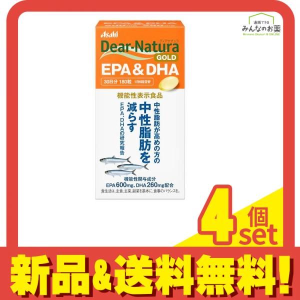 ディアナチュラゴールド EPA&DHA 30日分 180粒 4個セット まとめ売り