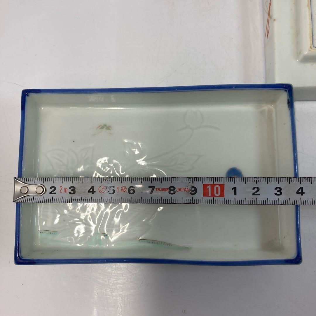 平戸焼 花蝶図角皿15枚 横幅約14.2㎝ 東Y6-0124☆2F - メルカリ