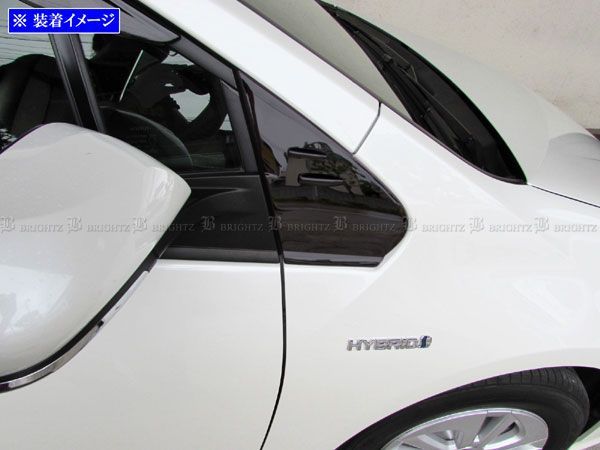 プリウス PHV52型 4p 高級プラチナム超鏡面ブラックメッキピラー