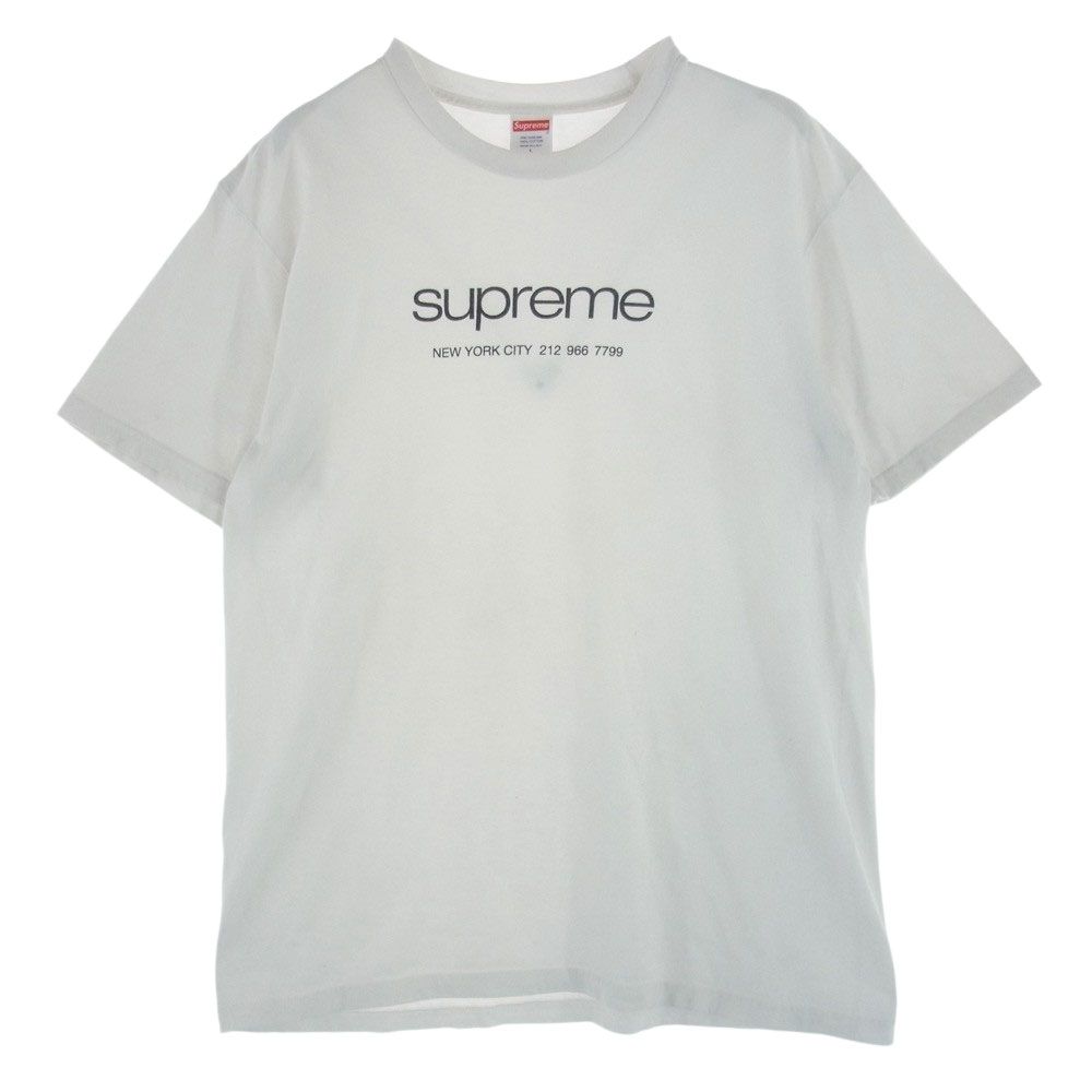 Supreme シュプリーム Ｔシャツ 20SS Shop Tee ショップ ロゴ 半袖 Tシャツ ホワイト系 L【中古】