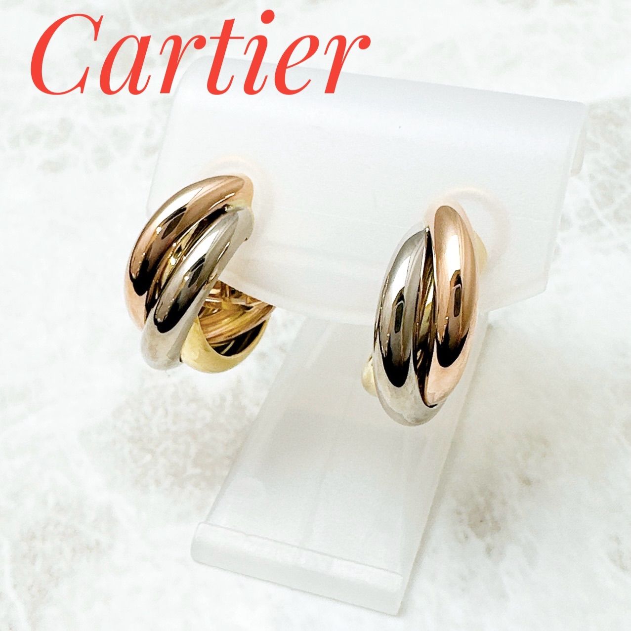 正規品販売！ トリニティ 美品/人気🌟Cartier スリーカラー メルカリ - U ピアス アクセサリー