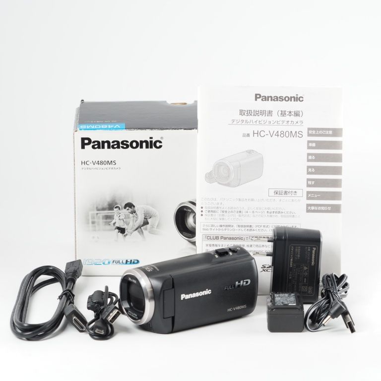 Panasonic パナソニック HDビデオカメラ V 480 MS 32 GB 高倍率90倍ズーム ブラック HC K