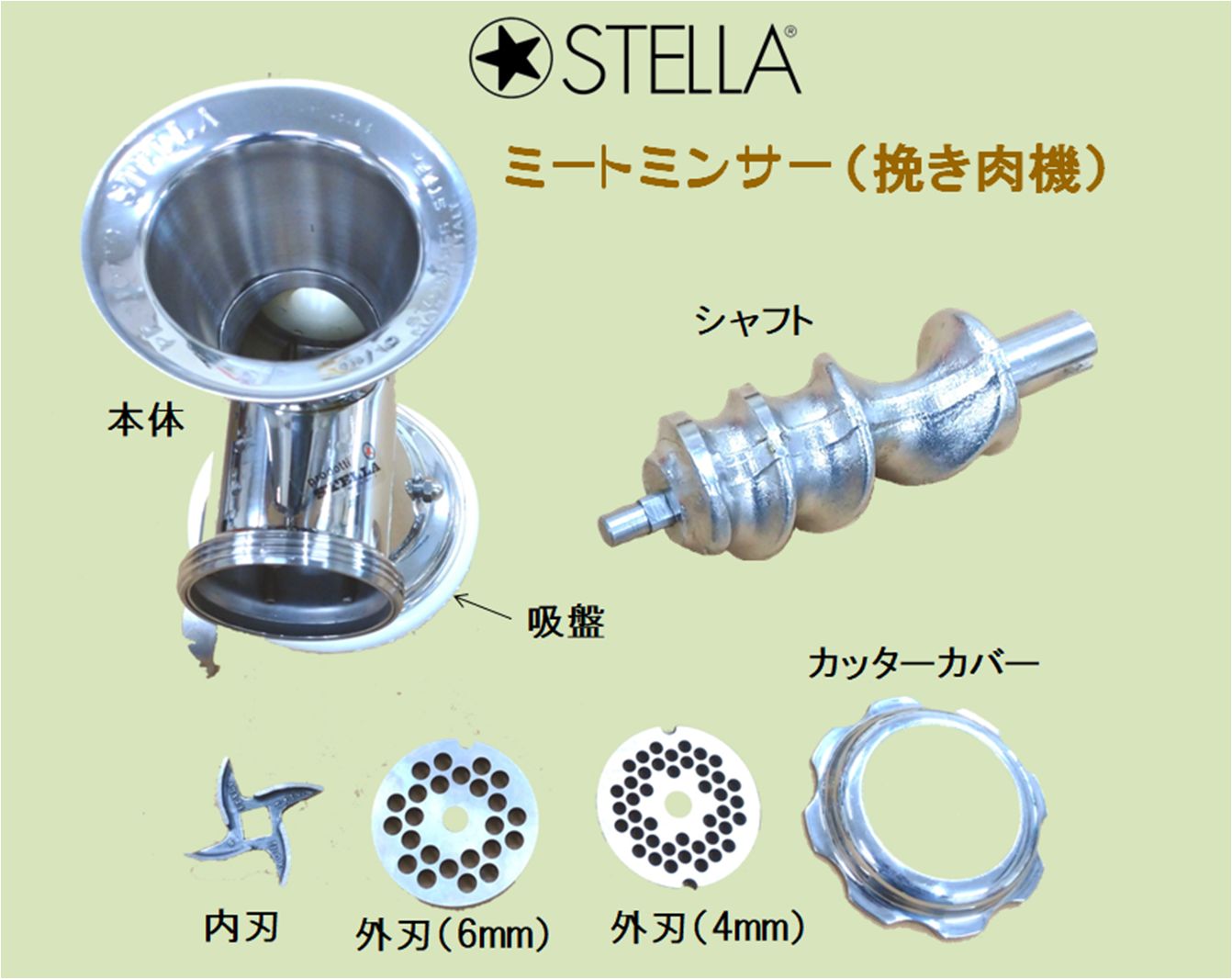 挽き肉機 ステラ社